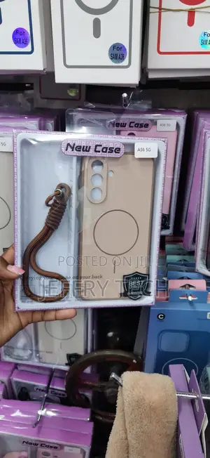 Beige MagSafe-Compatible Matte Phone Case for Samsung Galaxy A56