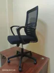 Mid-Back Ergonomic Office Chair - Black - 2