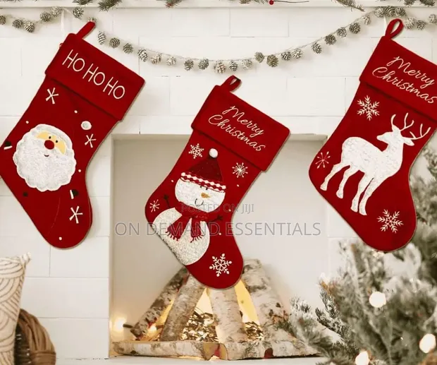 3pcs Large Christmas Stocking Decorations - 1