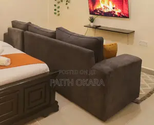 5-Seater L-Shaped Grey Sofa