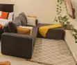 5-Seater L-Shaped Grey Sofa - 2