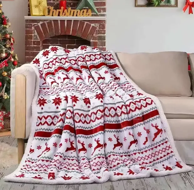 Blanketi ya Krismasi ya Fleece - Upande Mbili - 1