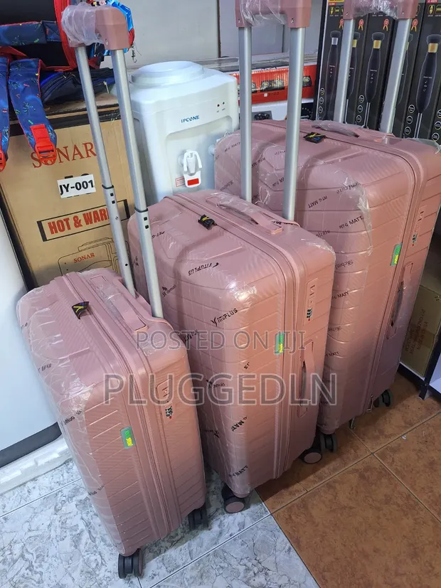 3-in-1 Rubber-Style Travel Luggage Suitcase - 1