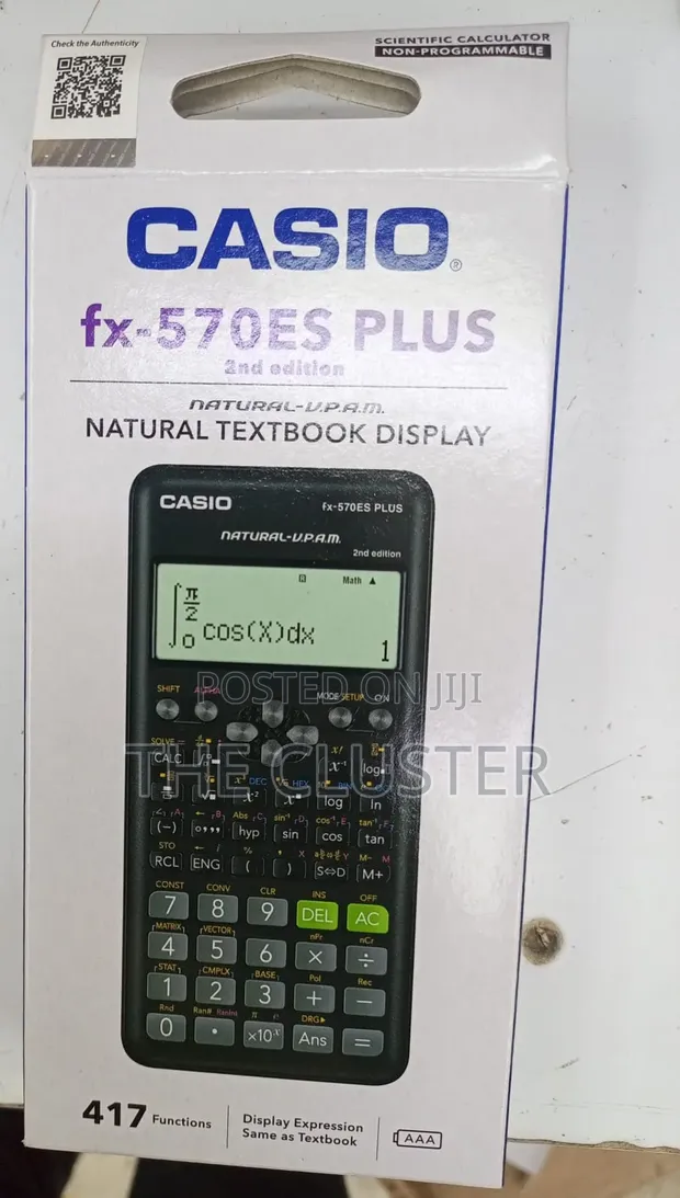 Casio Fx-991ES Plus Toleo la Pili Calculator - 1