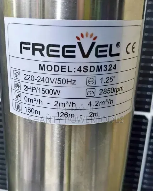 Freevel Submersible Water Pump 2HP 160m Head - 1