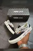 Designer Vans Print Sneakers - 2
