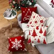 4pc Set Cushion Cover 45x45 Christmas Decorations - 3