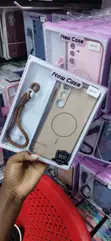 Brown MagSafe Silicone Case na Strap kwa Samsung Galaxy A16 - 2