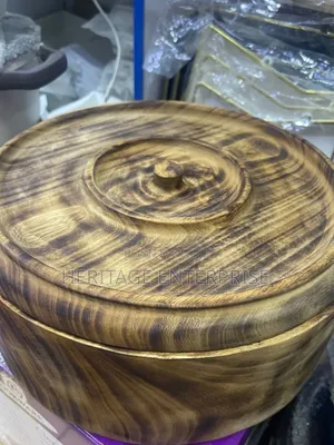Bamboo Chapati Dish with Lid (12"x8")
