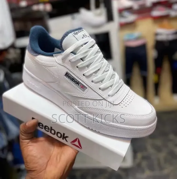 Reebok Club C 85 Navy Blue Leather Sneakers - 1