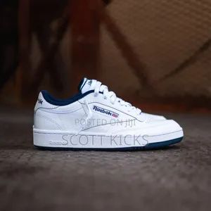 Reebok Club C 85 Navy Blue Leather Sneakers