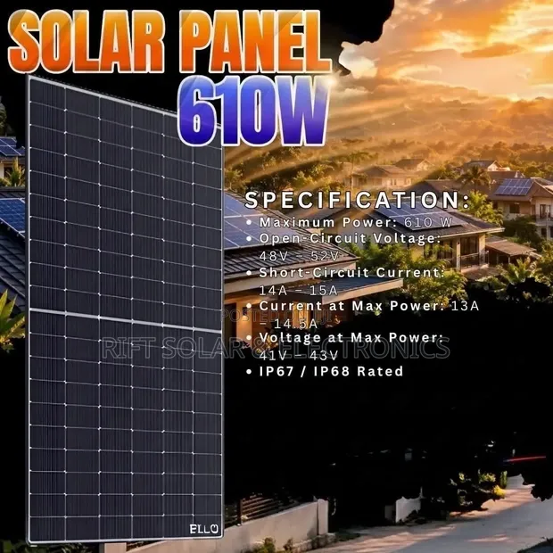 610W Monocrystalline Solar Panels za Kila Hali ya Hewa - 1