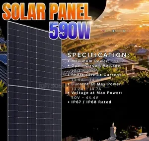 590W - 48V Monocrystalline Bifacial Solar Panels