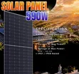 590W - 48V Monocrystalline Bifacial Solar Panels - 1