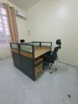 Kituo cha Kazi cha Njia Mbili cha Ofisi cha 1.2m x 1.2m chenye Vifaa vya Droo Tatu 2 - 1