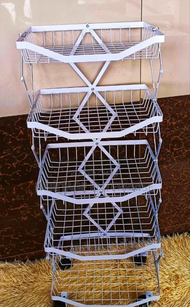 Collapsible 5-Tier Kitchen Rack - 1