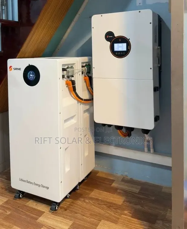SRNE 12kVA Hybrid Solar Inverter & 16kWh Lithium Battery Combo - 1