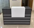 Grey Office Reception Counter - Modern Front Desk - 3
