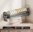Wall-Mounted Kitchen Dish Rack - 1