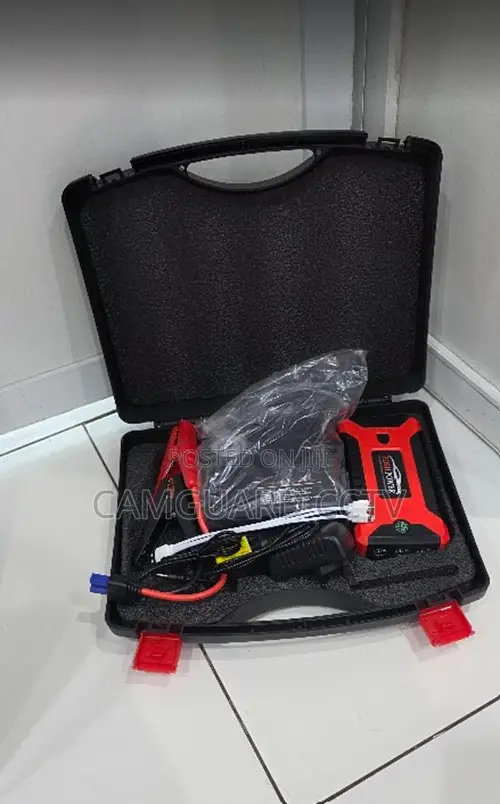 12V Portable Car Jump Starter Power Bank with LED Flashlight - 1