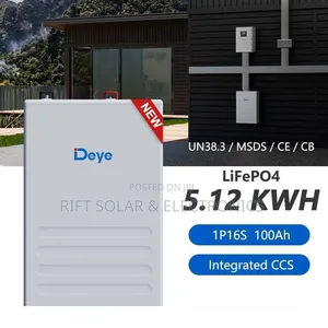 Deye 5.12kWh Lithium Ion Solar Battery