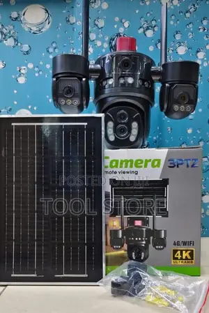 Kamera ya Usalama ya Solar 4G yenye Lens 4 (V380 Pro)