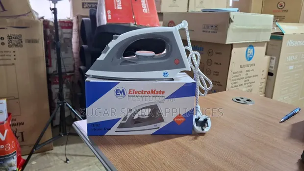 Electromate Steam Iron Box - Mpya Kabisa - 1