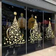 Christmas Window Stickers - Santa Claus Snowflake DIY Wall Decor - 3