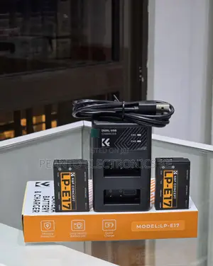 K&F Concept LP-E17 Battery na Dual USB Charger kwa Canon