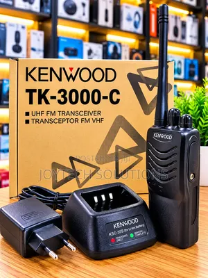 Redio ya Kenwood TK-3000C ya Mawasiliano na Chaja ya Mezani