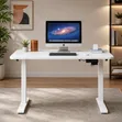 Electric Height-Adjustable Desk, White - 2
