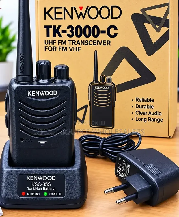 Kenwood TK-3000-C UHF Two-Way Radio Walkie Talkie - 1