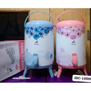 Tea Urn - 9.5 Litres - Plastic Floral Design - Single Tap