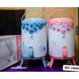 Tea Urn - 9.5 Litres - Plastic Floral Design - Single Tap - 1