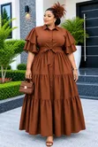 Maxi Dress with Belt - Brand New - 1