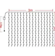 300 LED Taa za Pazia za Dirishani - Nyeupe ya Joto - 4
