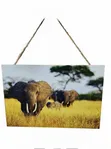 African Elephant Wooden Hanging Wall Art - 20x30 - 3