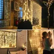 3m x 3m Curtain Lights with Remote - 2