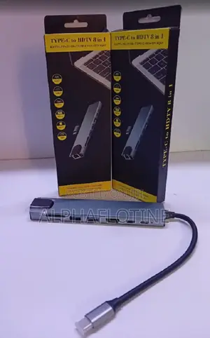Type-C to HDTV 8-in-1 Adapter Hub