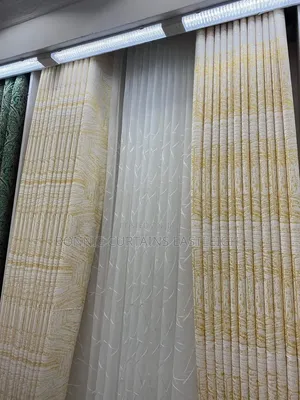 High Quality Yellow Light Sheers with Rings