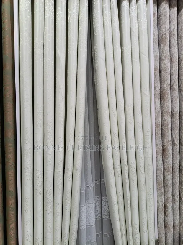 Cream and Gold High Class Curtains for Apartments - 1