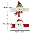 Kifungio cha Pazia cha Krismasi - Santa & Snowman - 5