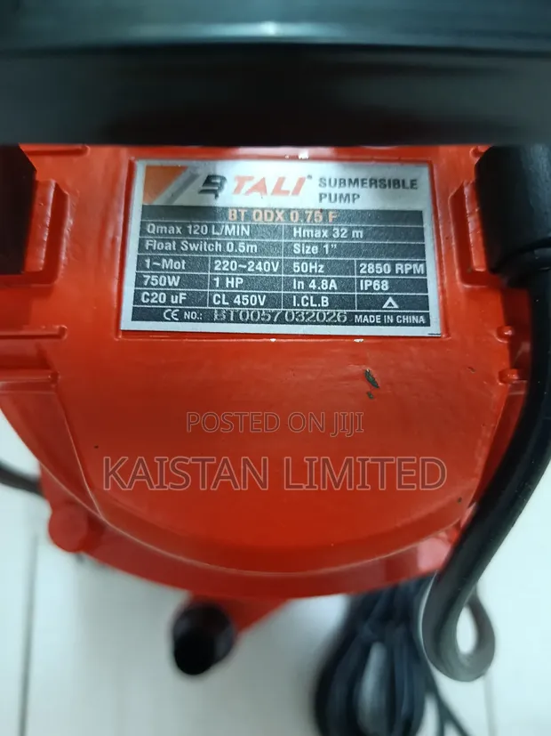 BTALI 1HP Submersible Water Pump 750W - 1