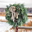 Christmas Wreath with Pine Cone & Pine Needle - 1