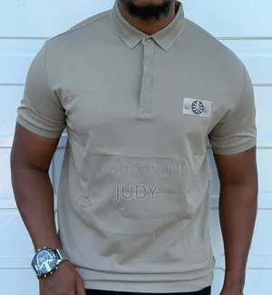 Men's Stone Island Style Polo T-Shirt - Premium Quality