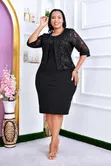 Straight Dress with Cover Up - 3
