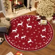 Carpet ya Mviringo ya Krismasi - Inaweza Kuoshwa, Haitelezi - 5