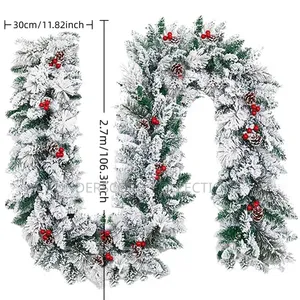 Christmas Rattan Plush Falling Snow Decoration