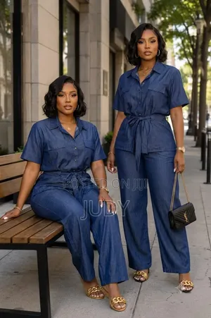 Denim Jumpsuits za Wanawake