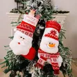 Knitted Christmas Stockings (Santa, Snowman, Elk) - 2